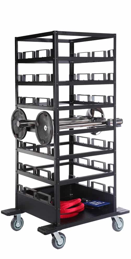 horizontal storage cart