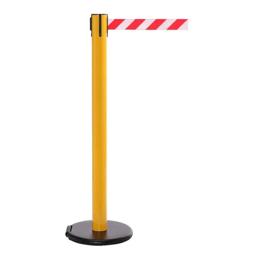 Roller Safety Line Pro Free-Standing Retractable Belt Barrier – Yellow