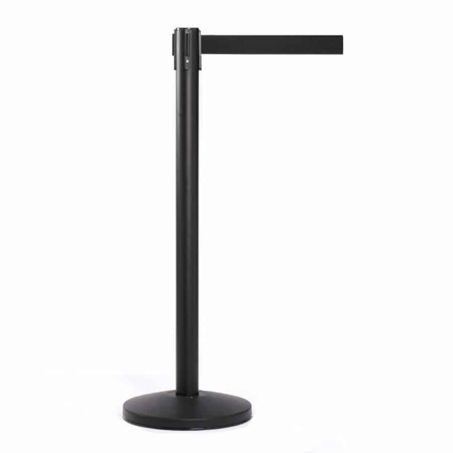 Guideline 3.4m Free-Standing Retractable Belt Barrier – Black