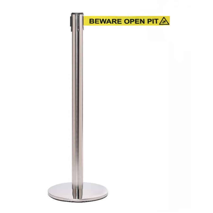 Guideline Pro 3.4m Free-Standing Retractable Belt Barrier