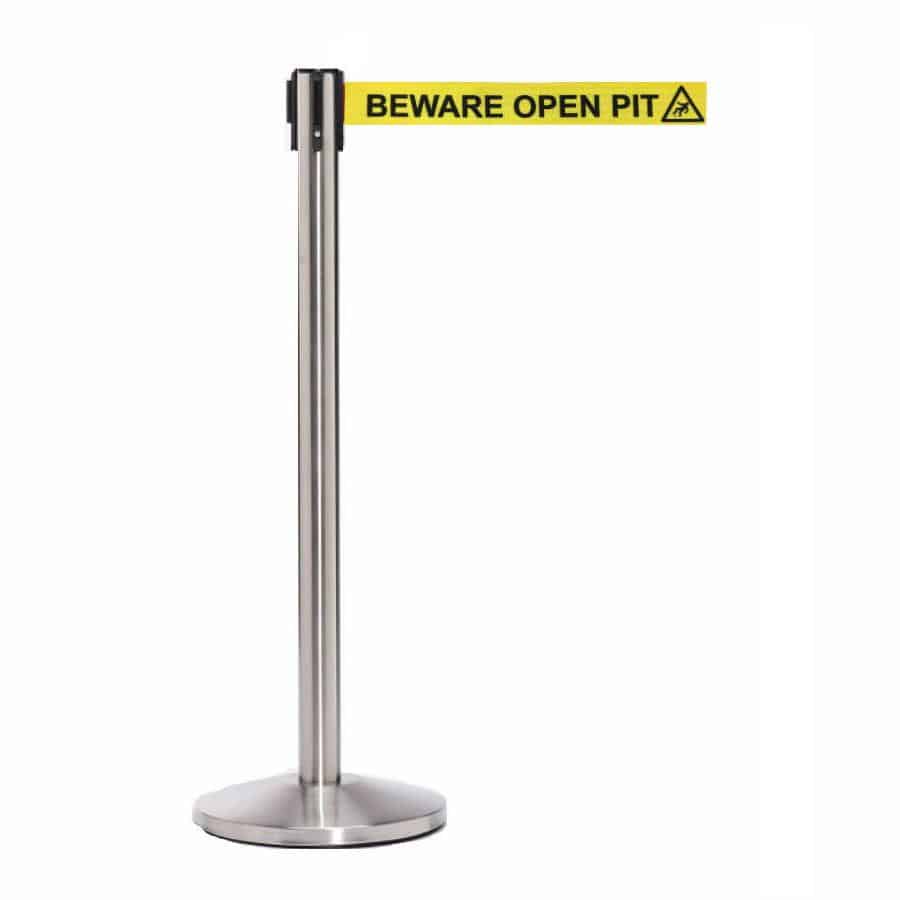 Guideline Pro 3.4m Free-Standing Retractable Belt Barrier