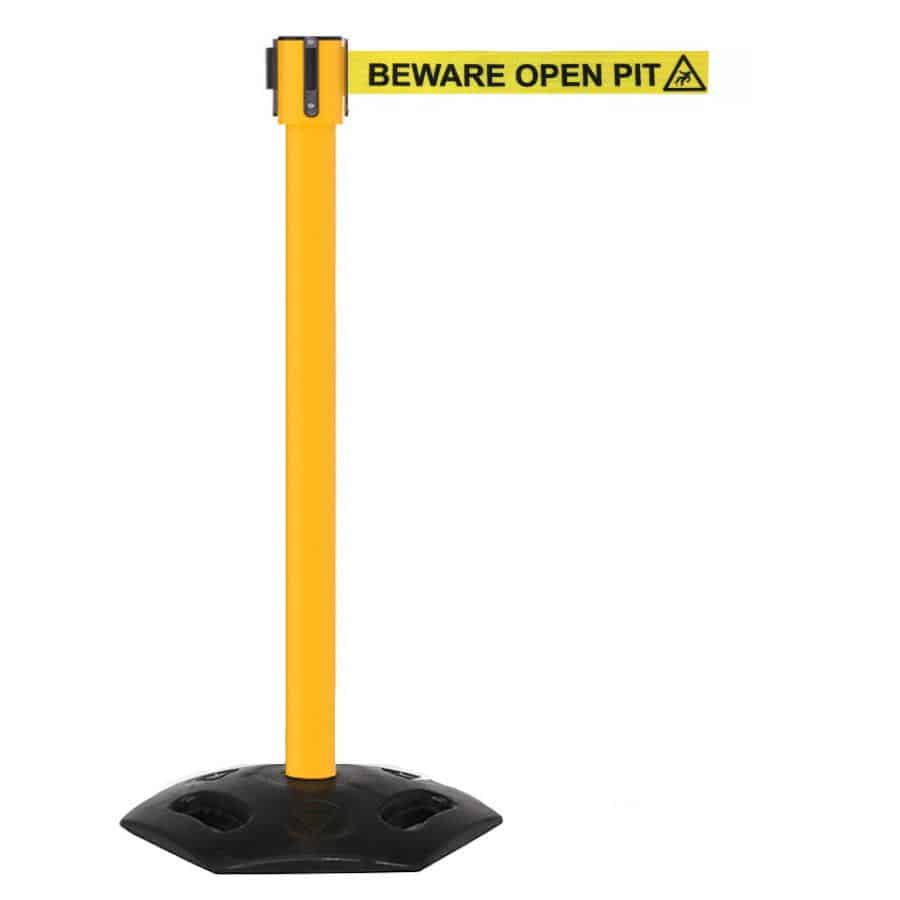 WeatherLine 3.4m Free-Standing Retractable Belt Barrier