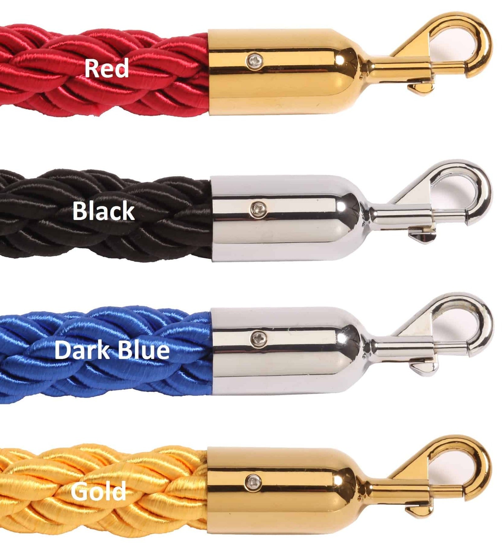 25mm Group Braided Slide Snap Ends
