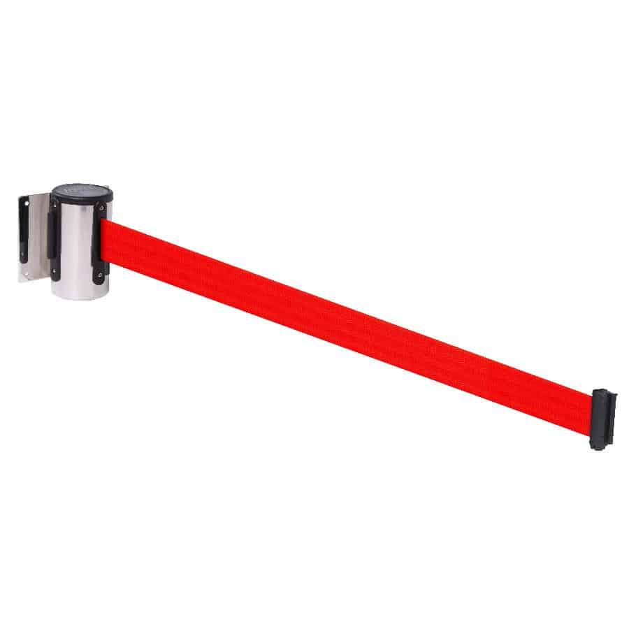 Wall-Line 4.6m Removable Plate-Mounted Retractable Belt Barrier