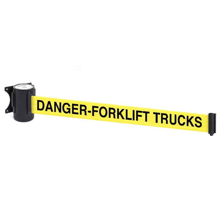 Wall-Line 4.6m Removable Plate-Mounted Retractable Belt Barrier