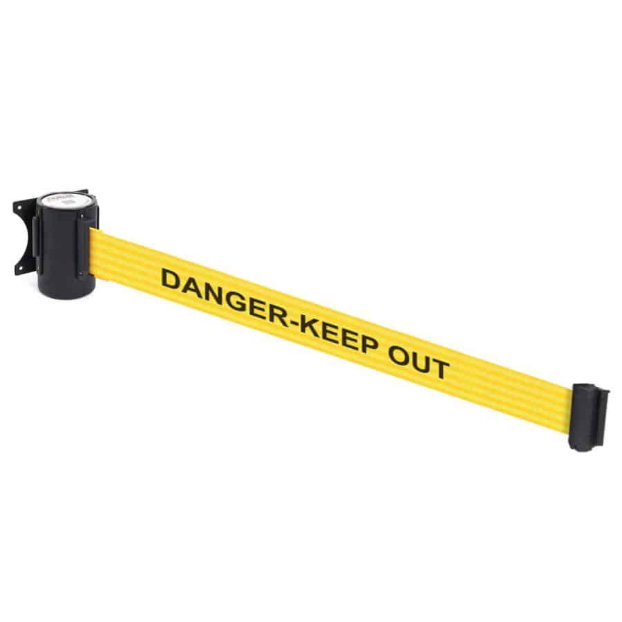 Wall-Line 4.6m Removable Plate-Mounted Retractable Belt Barrier