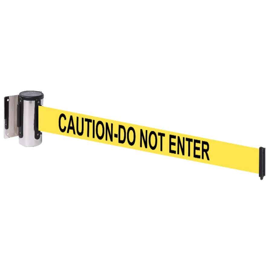 Wall-Line 4.6m Removable Plate-Mounted Retractable Belt Barrier