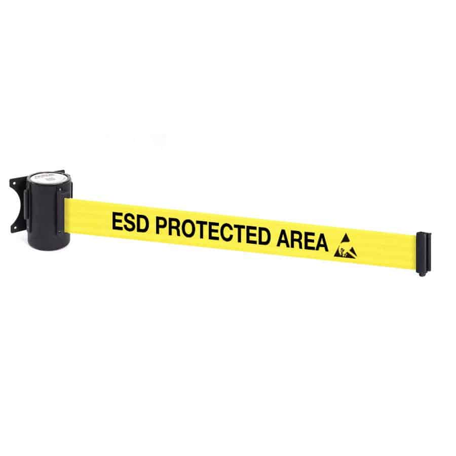Wall-Line 4.6m Clamp-Mounted Retractable Belt Barrier