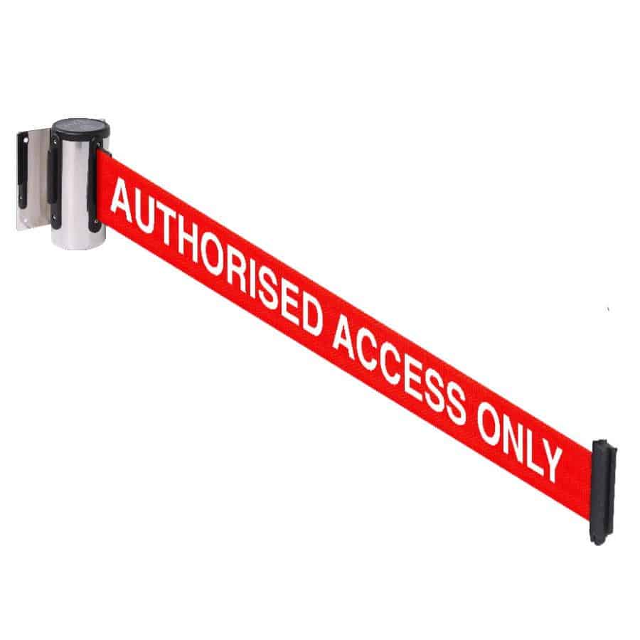 Wall-Line 4.6m Clamp-Mounted Retractable Belt Barrier