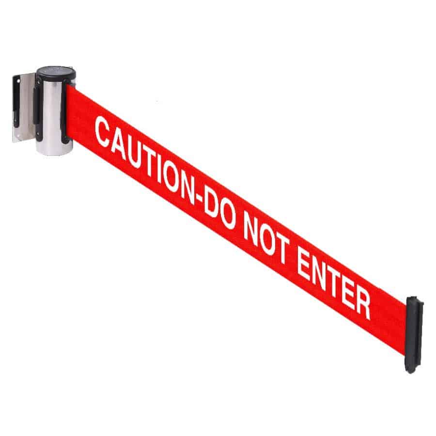 Wall-Line 4.6m Clamp-Mounted Retractable Belt Barrier