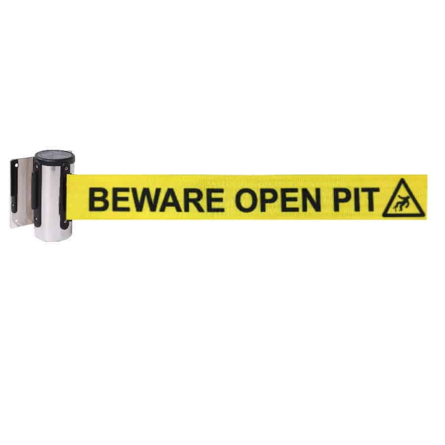 Wall-Line 4.6m Clamp-Mounted Retractable Belt Barrier