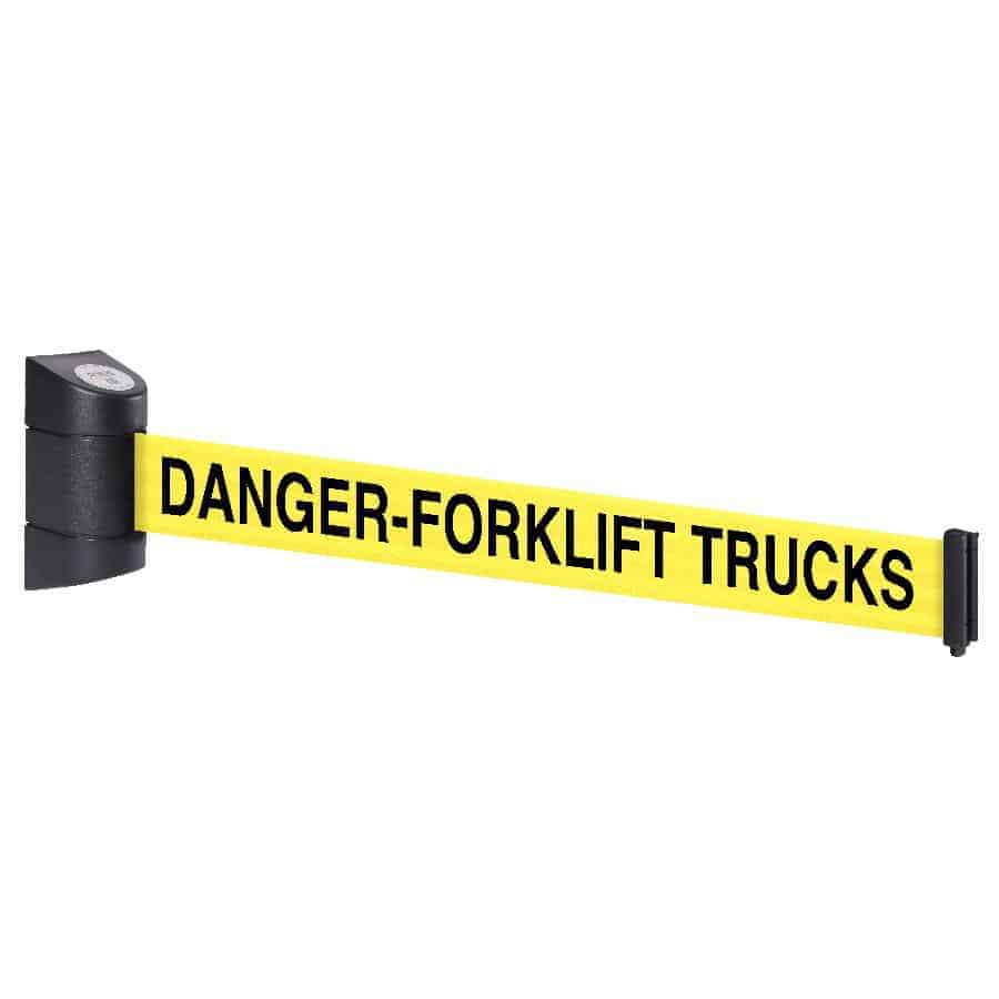 Wall-Line Pro Extra 6.1m Removable Plate-Mounted Retractable Belt Barrier