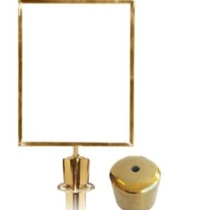 VERTICAL VIP ROPE POST SIGN HOLDER FRAME